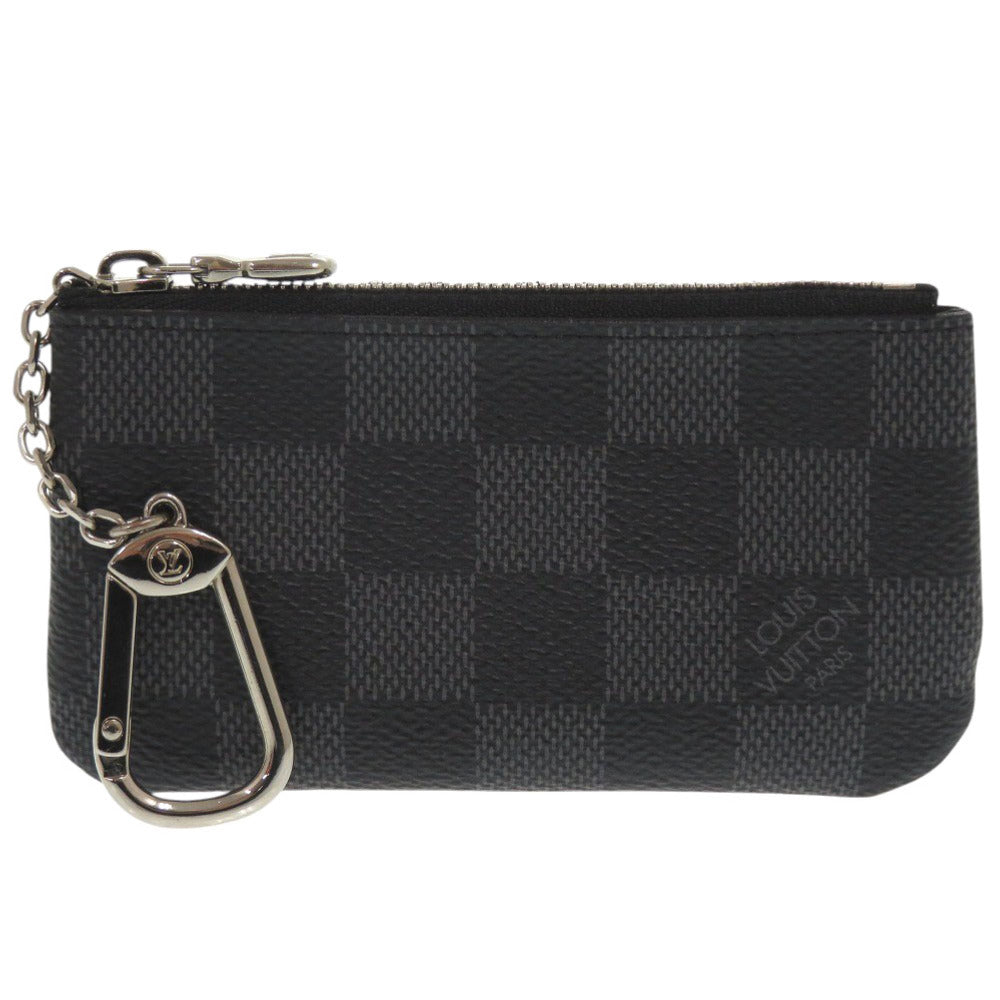 Louis Vuitton Coin N60155 Damier Grafitto Damier Canvas Black Clutch Bag 2