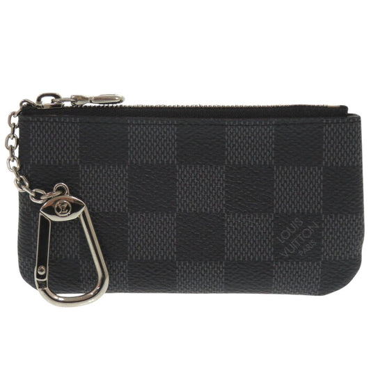 Louis Vuitton Coin N60155 Damier Grafitto Damier Canvas Black Clutch Bag 2