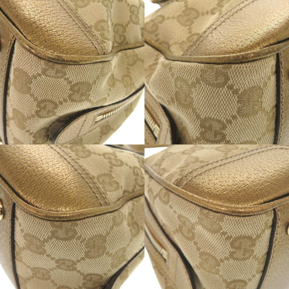 Gucci GG Princess Boston Duffel Canvas Beige Mini Bag