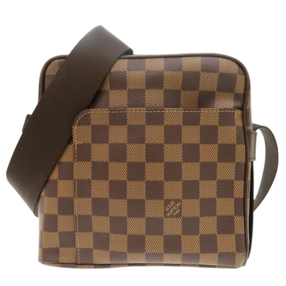 Louis Vuitton N41442 Damier Ebene Damier Olaf Canvas Shoulder Bag