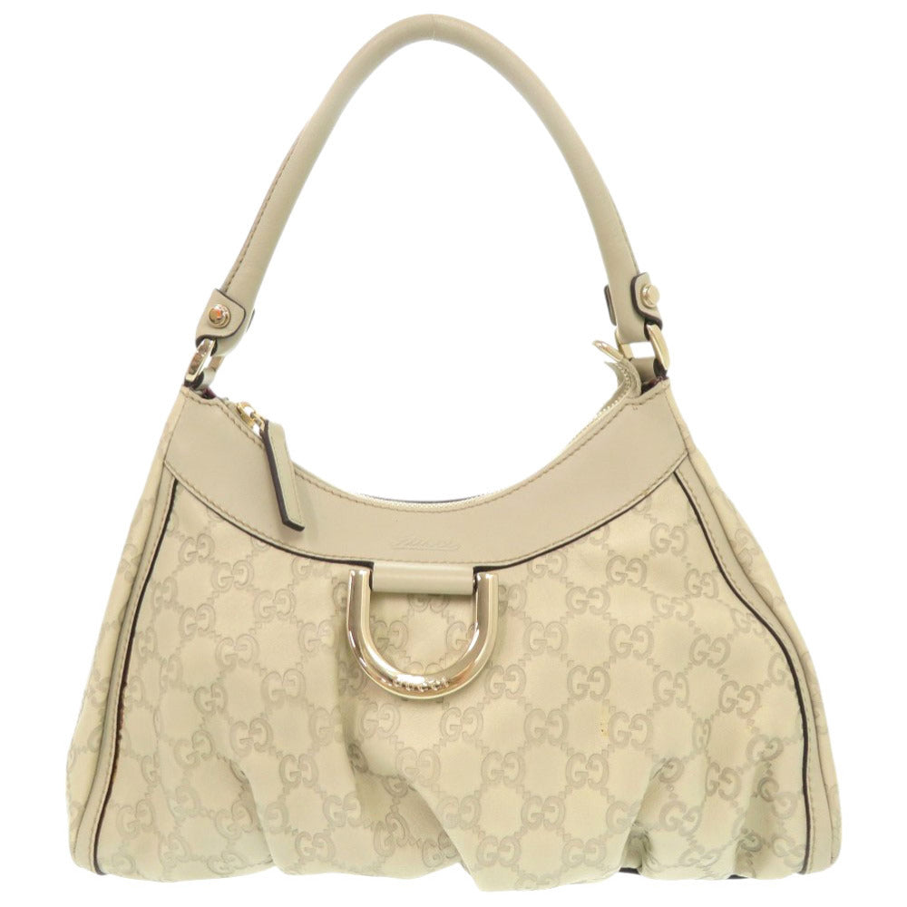 Gucci Ivory One Shima Abbey Leather Shoulder Bag