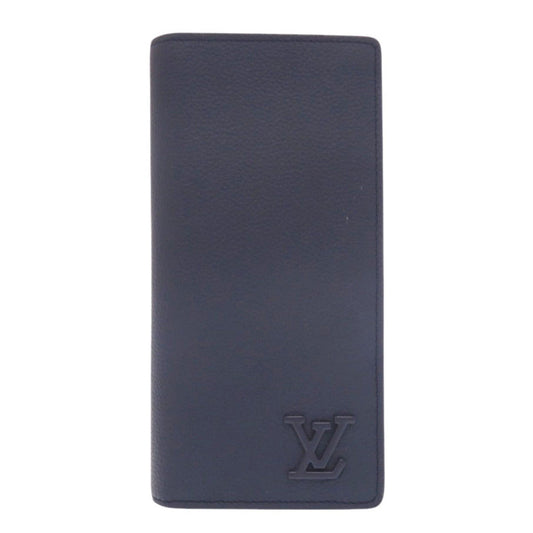 Louis Vuitton Long Purse M81810 Taurillon Clemence Leather Navy Wallet Case