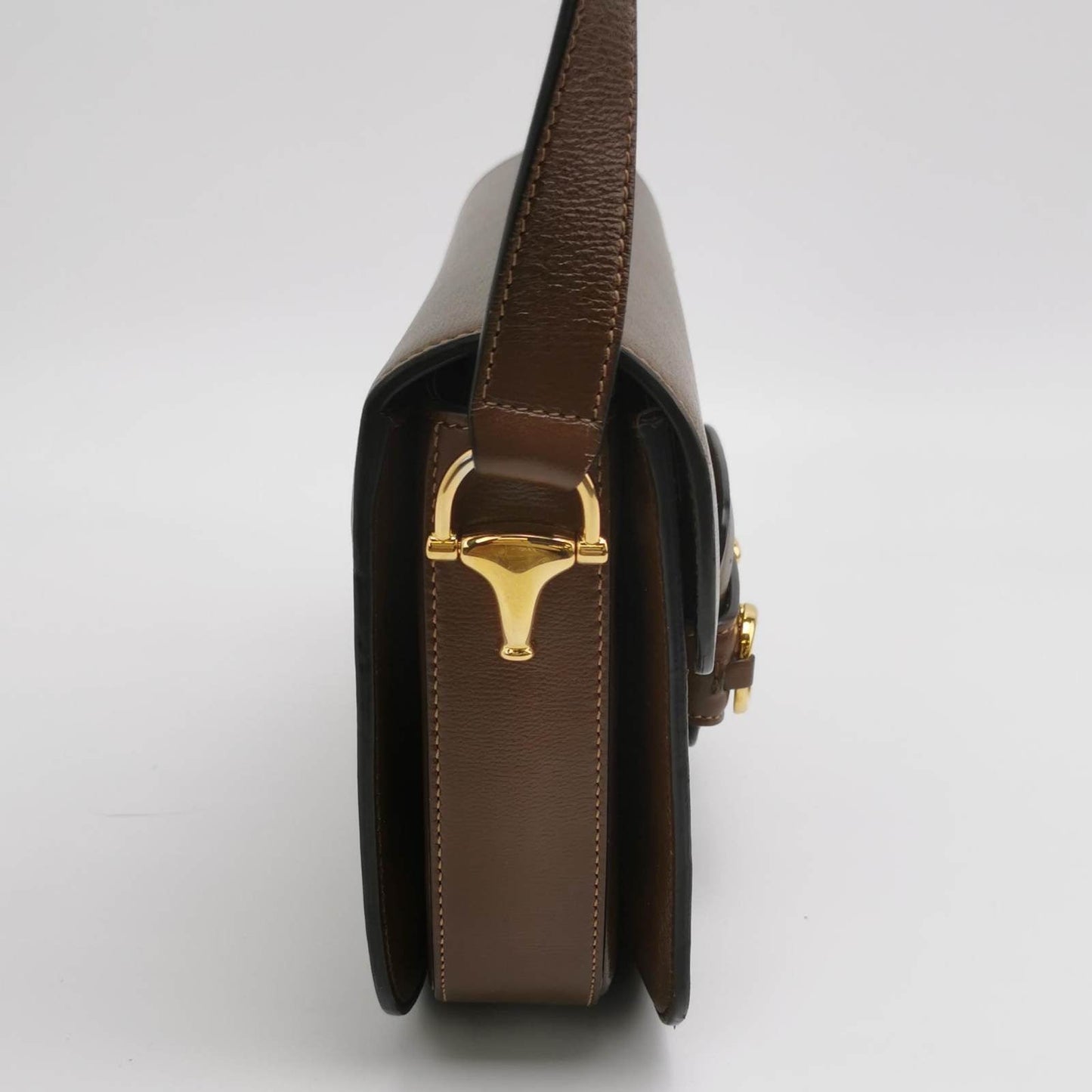 Gucci Horsebit Caramel Leather Brown Small Shoulder Bag