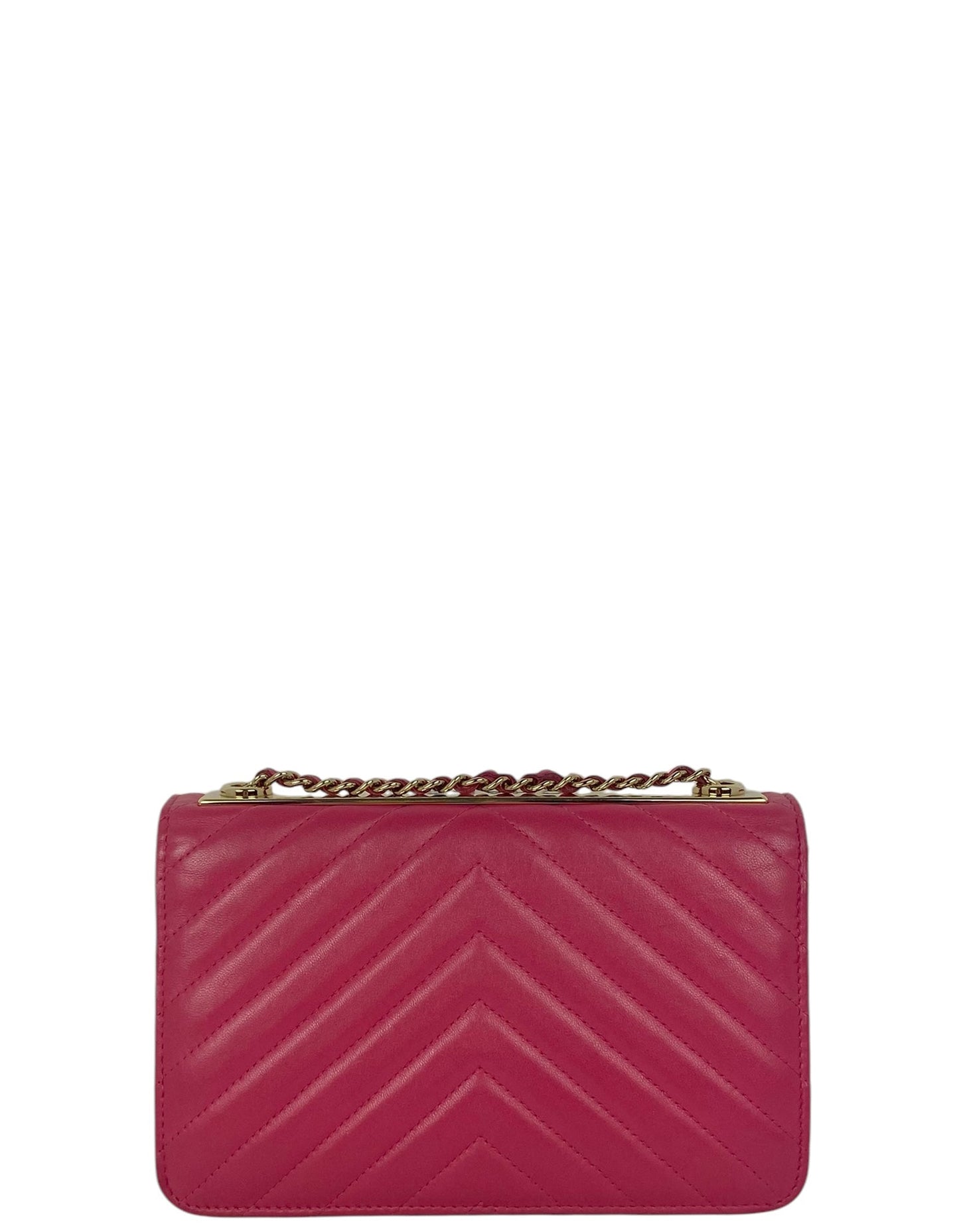 Chanel Pink Chevron Trendy CC WOC Bag