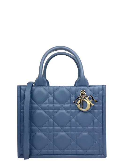 Dior Handbag Book Tote Leather Denim Monogram Tote Bag