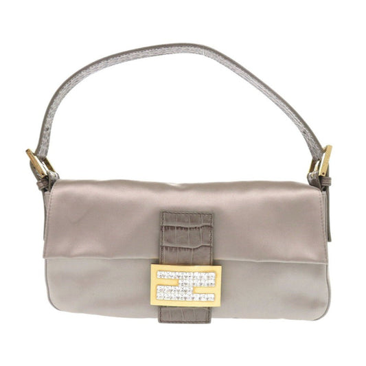 Fendi Handbag 8Br600 Gurege Mamma Women Leather Satin Bucket Bucket Bag