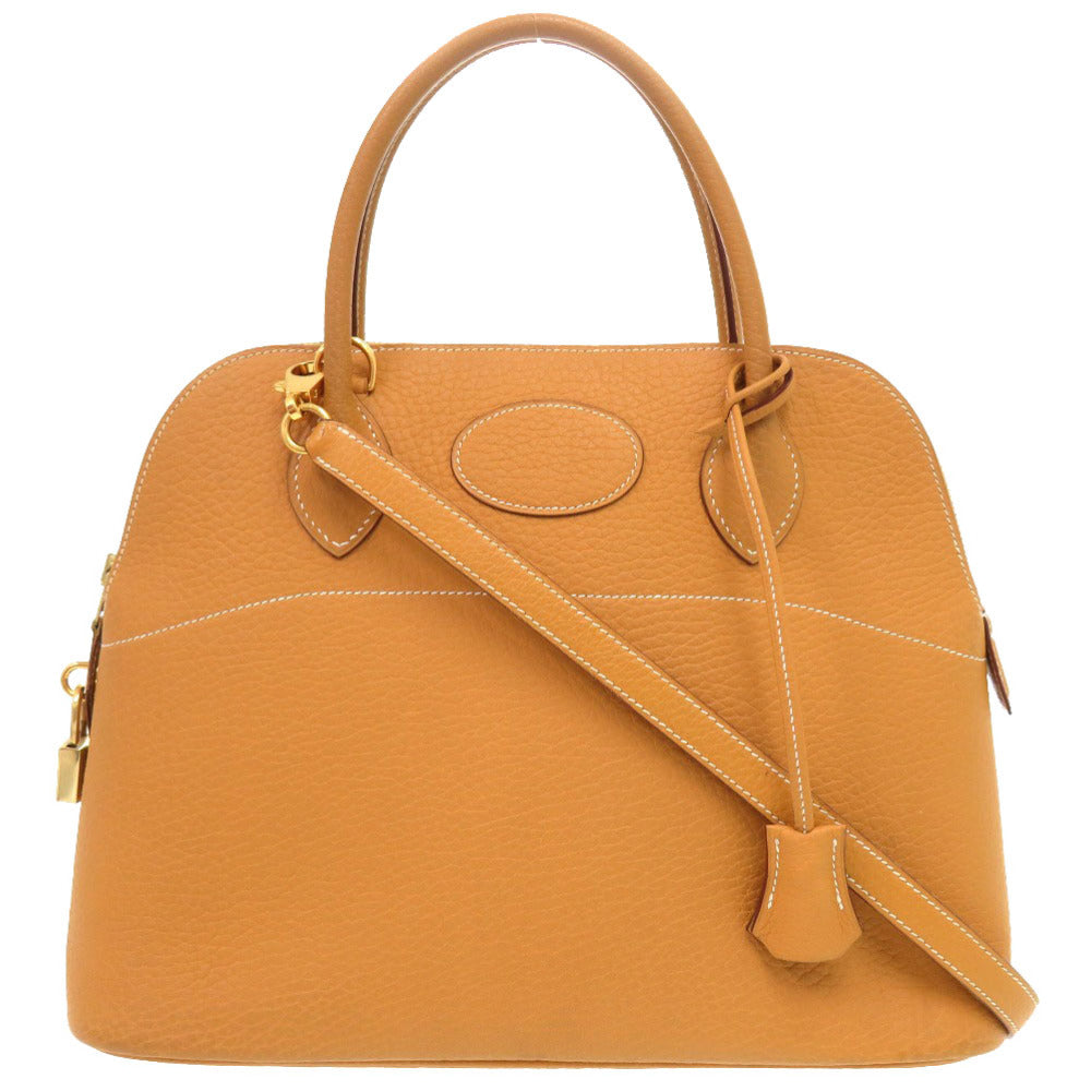 Hermes Handbag Fjord Camel Bored Women Travel Bag