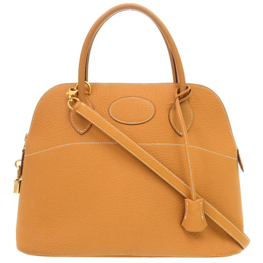 Hermes Handbag Fjord Camel Bored Women Travel Bag
