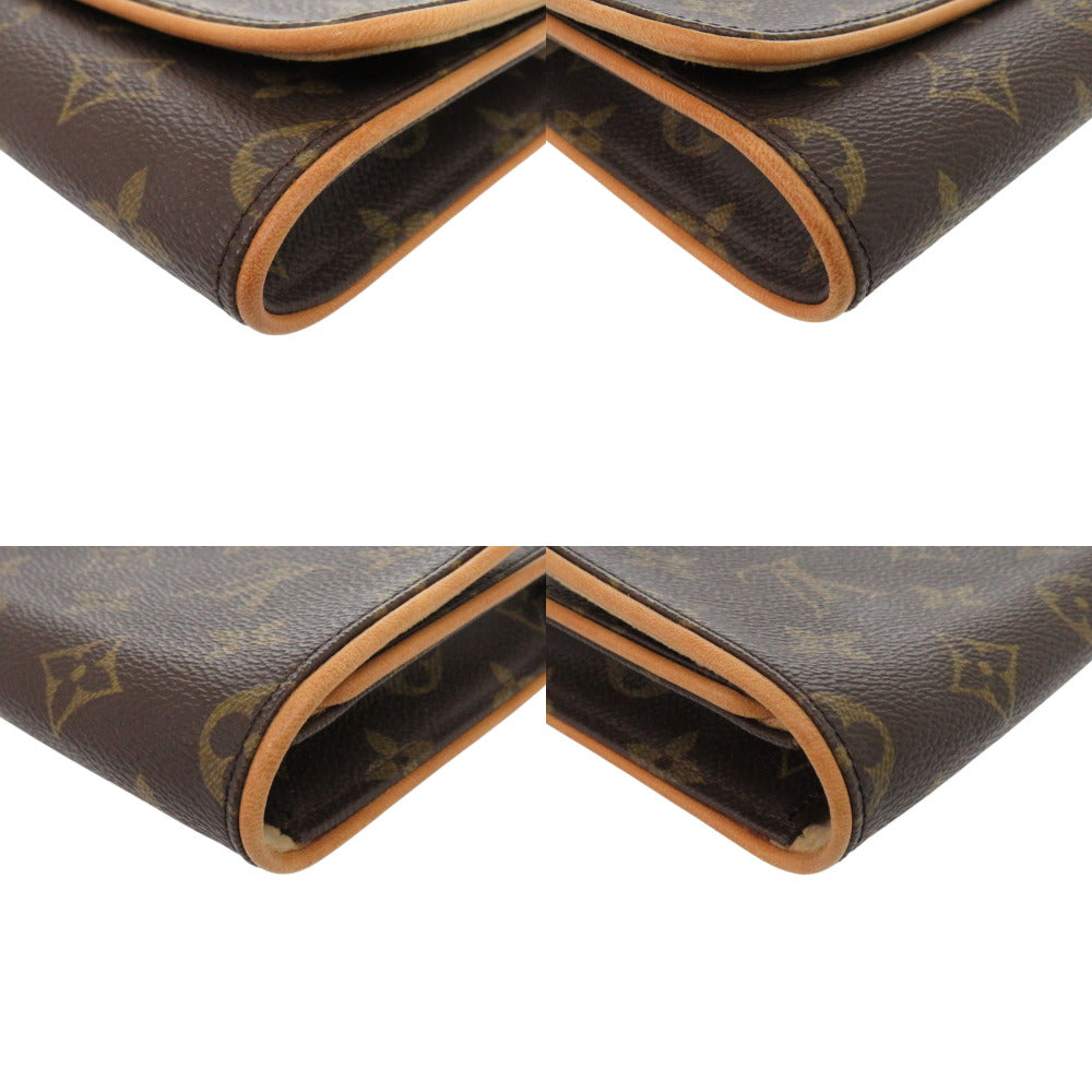 Louis Vuitton M51852 Pochette Twin GM Monogram Canvas Brown Shoulder Bag 7D0684Sb5K1