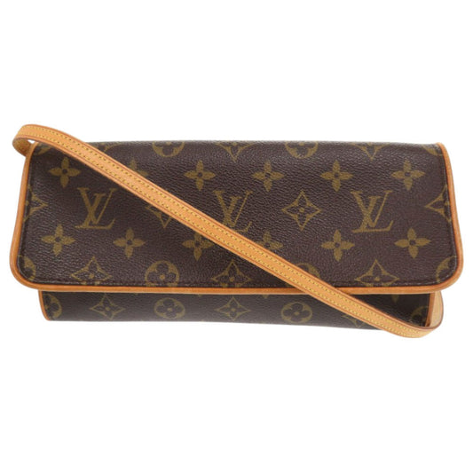 Louis Vuitton M51852 Pochette Twin GM Monogram Canvas Brown Shoulder Bag 9