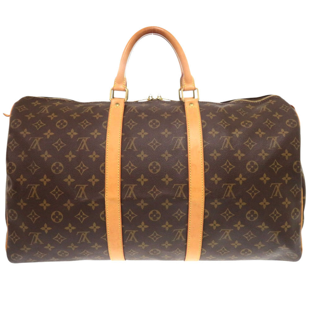 Louis Vuitton Boston Duffel M41426 Keepall 50 Monogram Canvas Brown Travel Bag 7D0739Bis5A7
