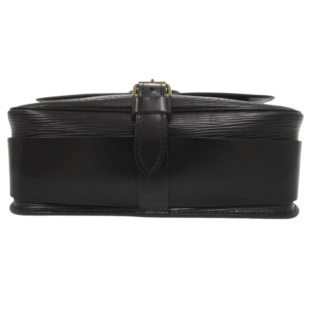 Louis Vuitton M52242 Epi Noir Epi Cartouchiere Leather Shoulder Bag