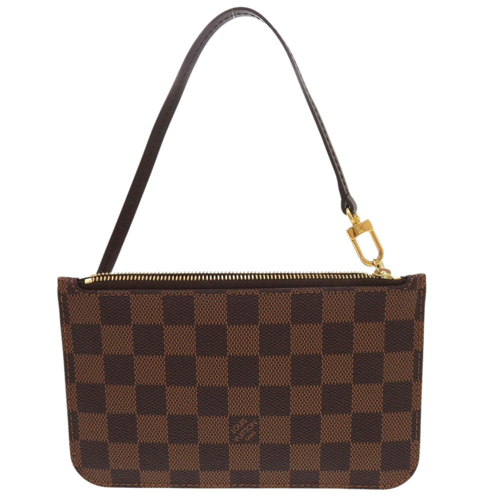 Louis Vuitton Pouch Damier Neverfull Pouch Canvas Brown Tote Bag