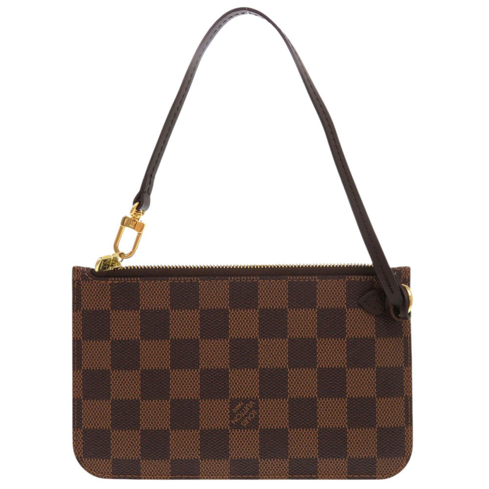 Louis Vuitton Pouch Damier Neverfull Pouch Canvas Brown Tote Bag