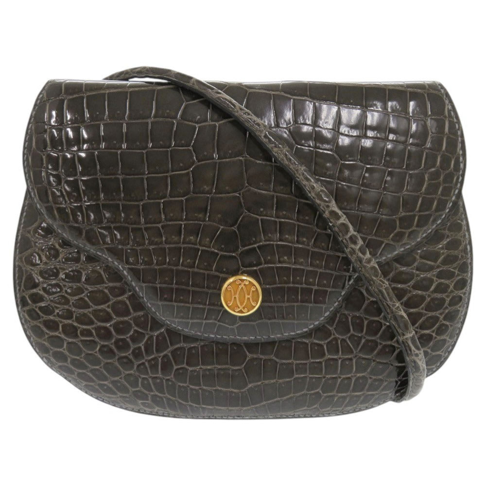 Hermes Shoulder Bag Polosus Type Paula Women Gray