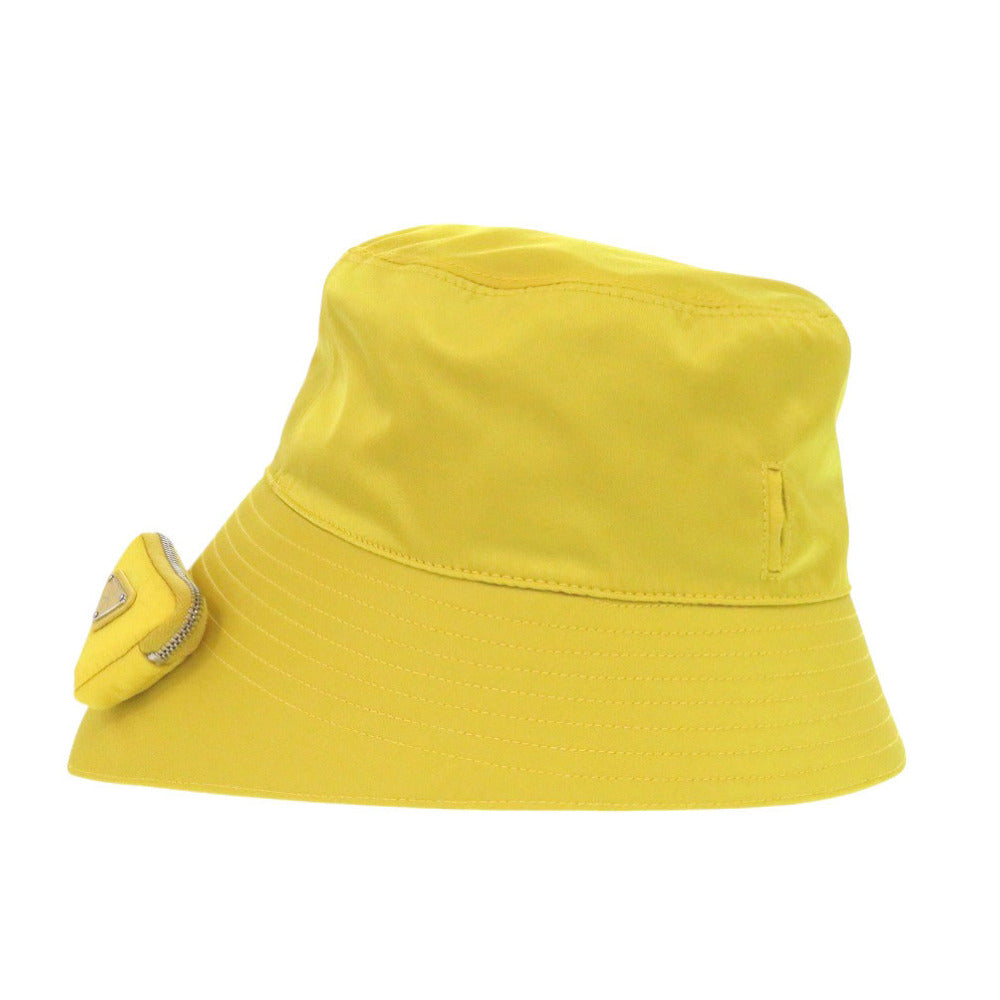 Other Hats Polyamide Yellow With Pouch Re Nylon Mini Bucket Bag
