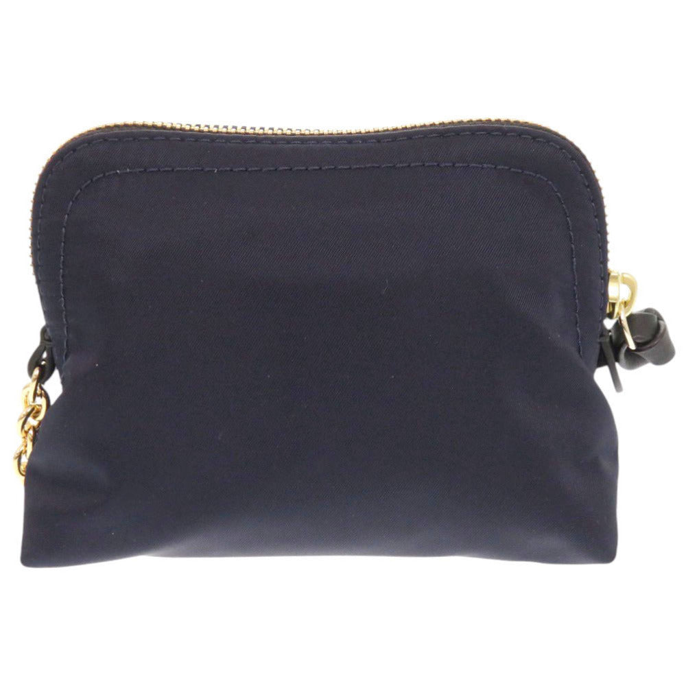 Burberry Pouch Cosmetics Pouch Women Handbag Nylon Navy Travel Bag