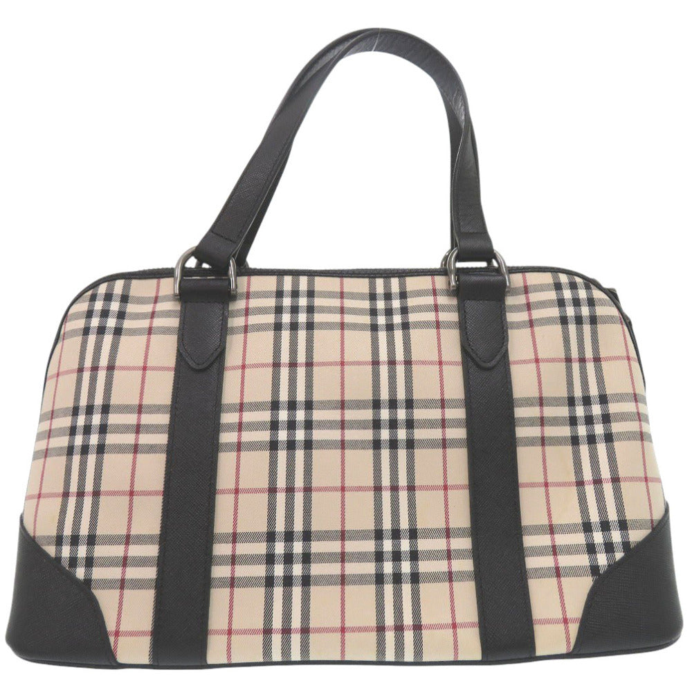 Burberry Nova Check Boston Duffel Bag Mens Canvas Mini Travel Bag