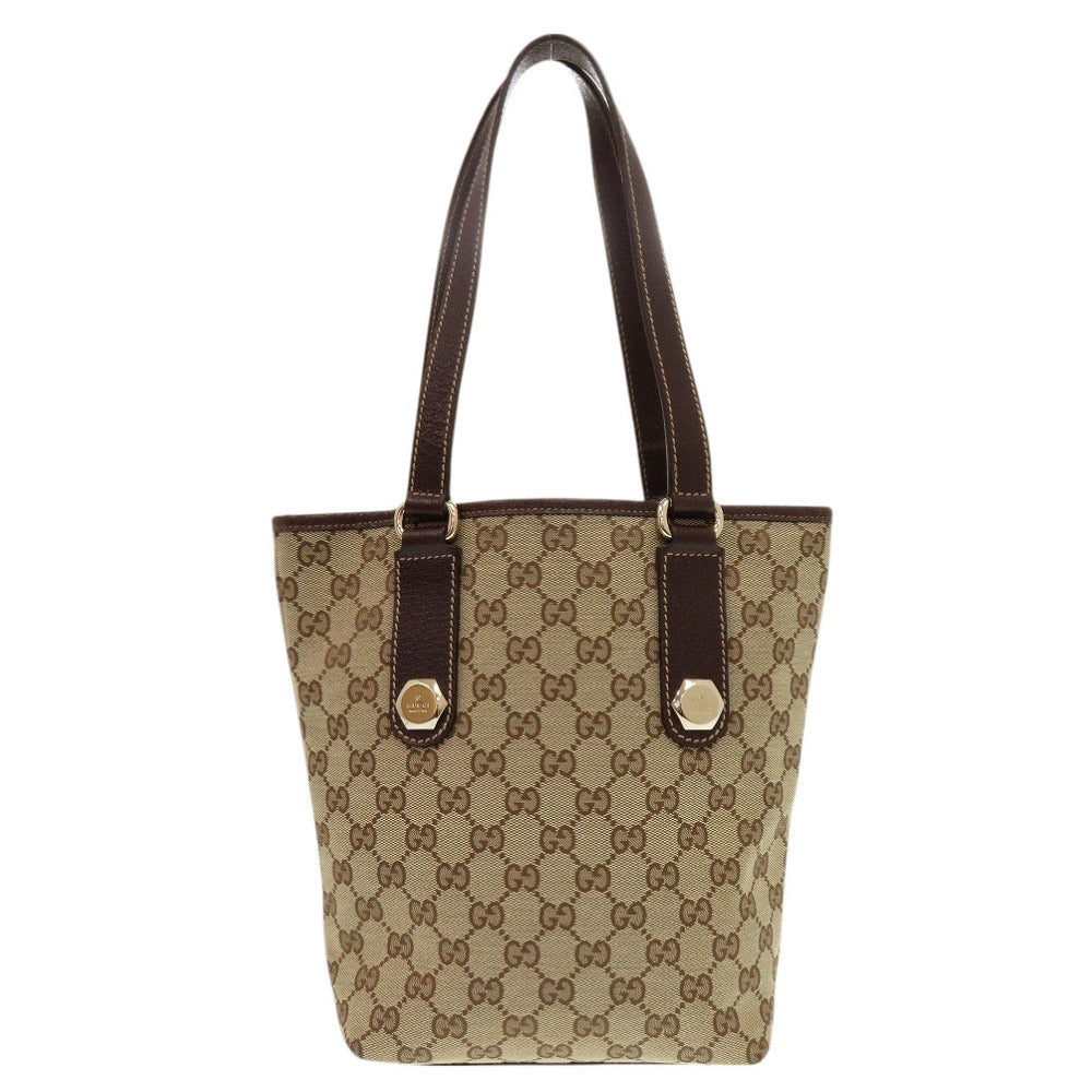 Gucci GG Canvas Brown Tote Bag 7F0851Es5Nb1