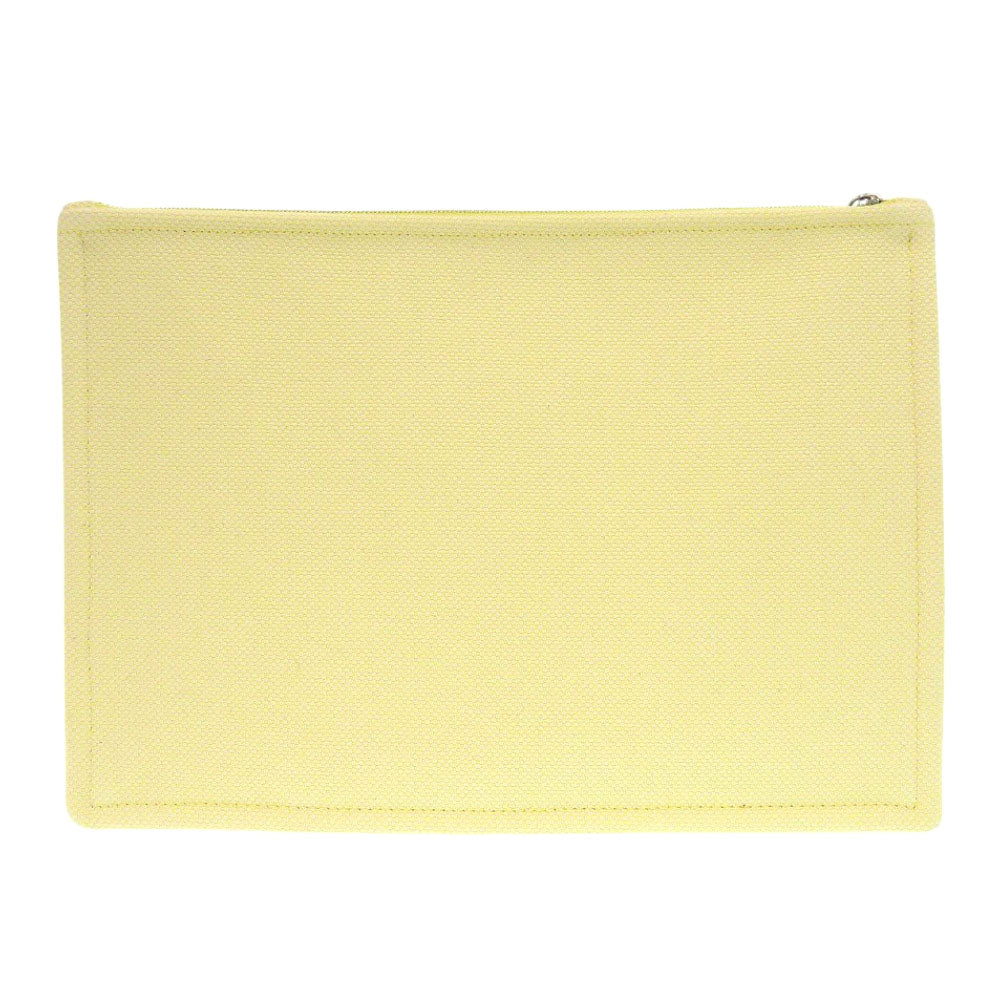 Pouch Cotton Yellow H Tissage Flat Pouch Shoes
