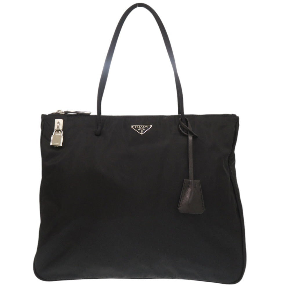 Tote Bag Triangle Women Nylon Black
