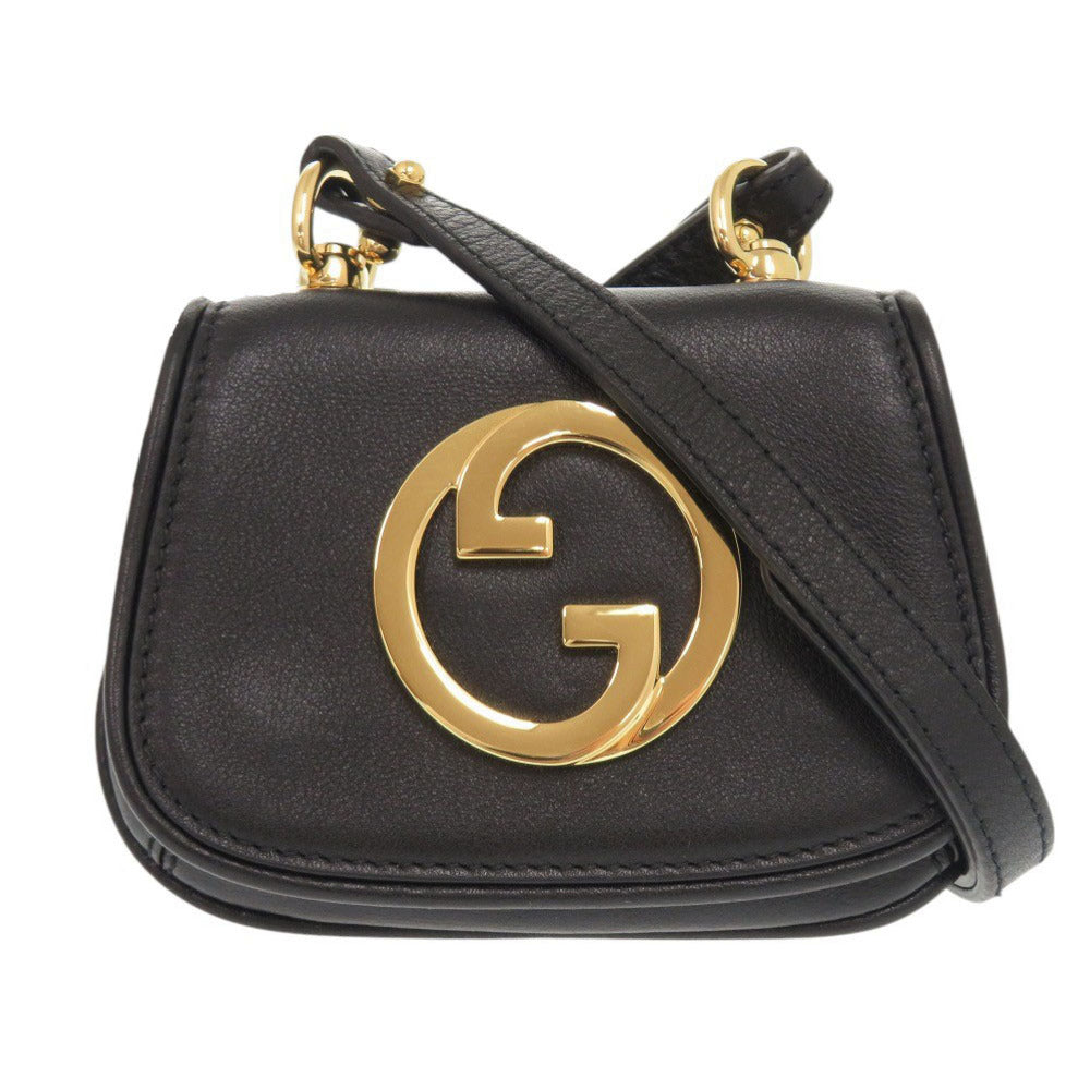 Gucci pouch Blondy Leather Black Shoulder Bag