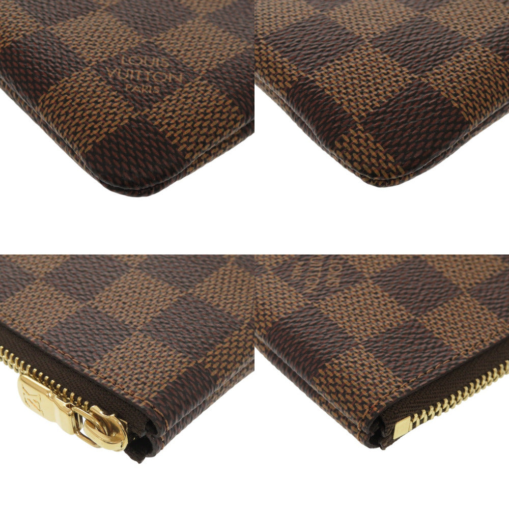 Louis Vuitton Coin N62658 Damier Pochette Canvas Brown Clutch Bag