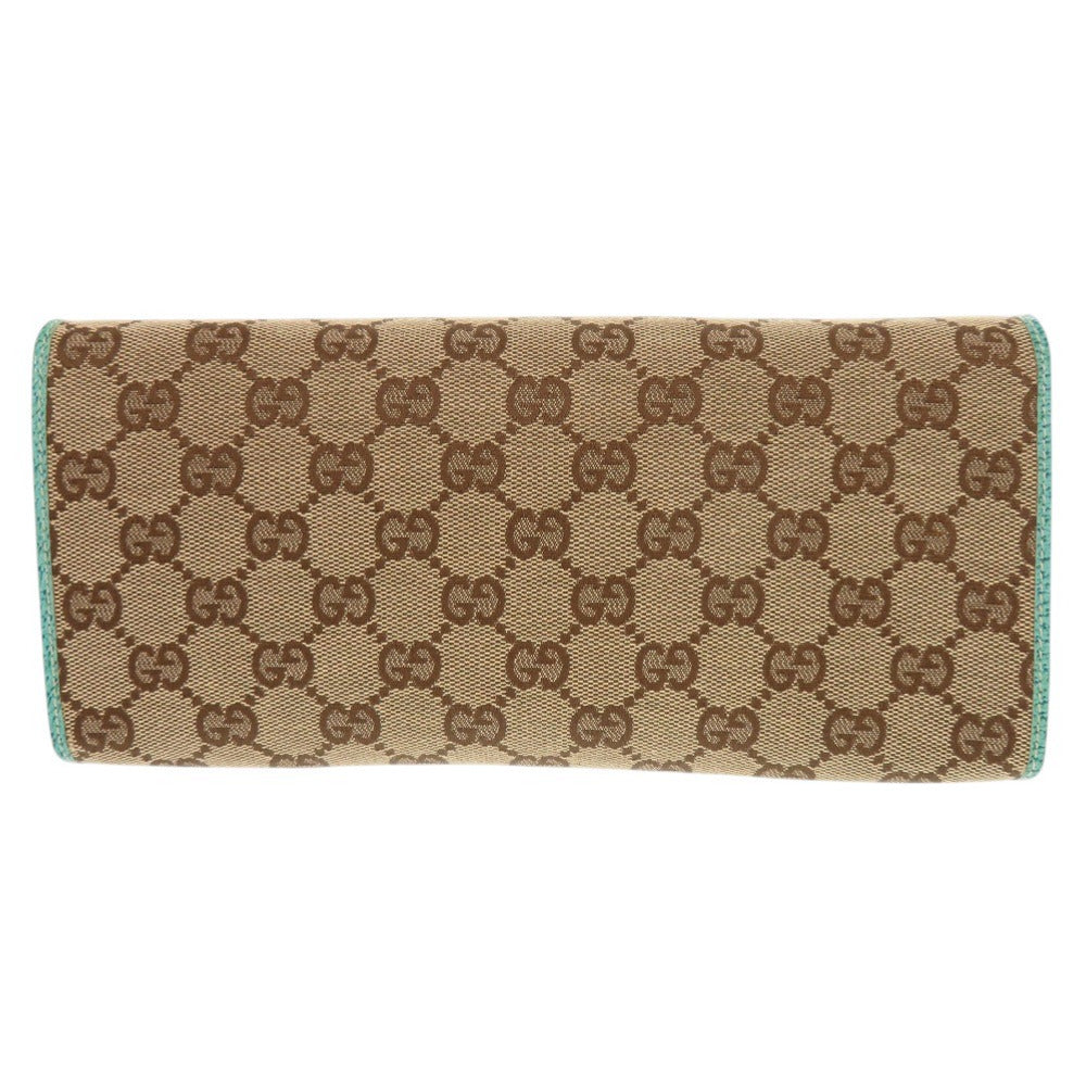 Gucci GG type Bamboo Canvas Blue Shoulder Bag