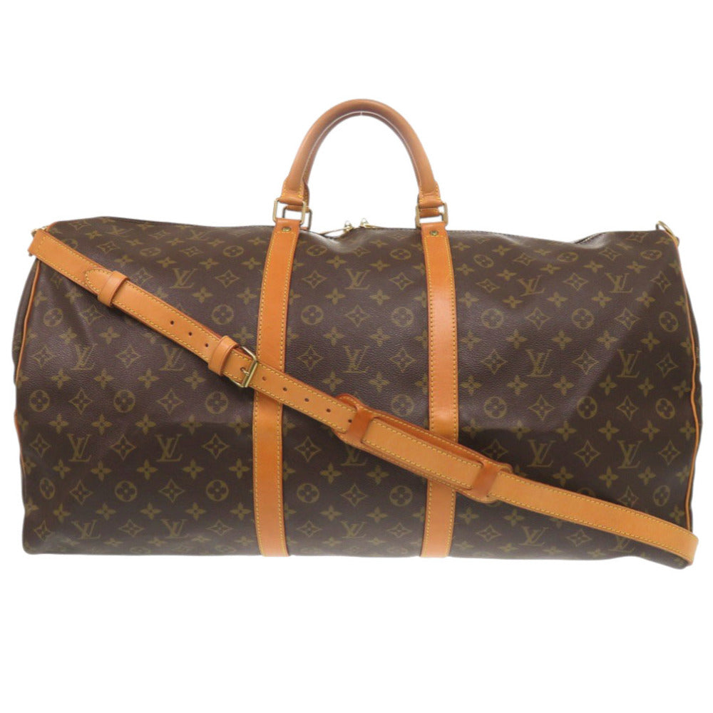 Louis Vuitton Boston Duffel M41412 Keepall bandouliere60 Monogram Canvas Brown Travel Bag 7G0650B5Nb