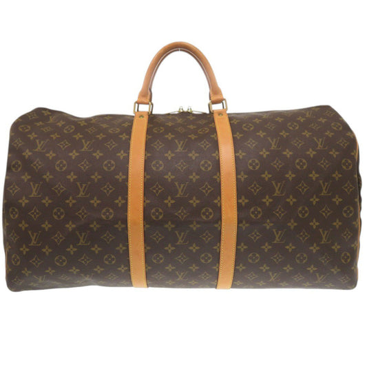 Louis Vuitton Boston Duffel M41422 Keepall 60 Monogram Canvas Brown Travel Bag 7G0738G5Nb