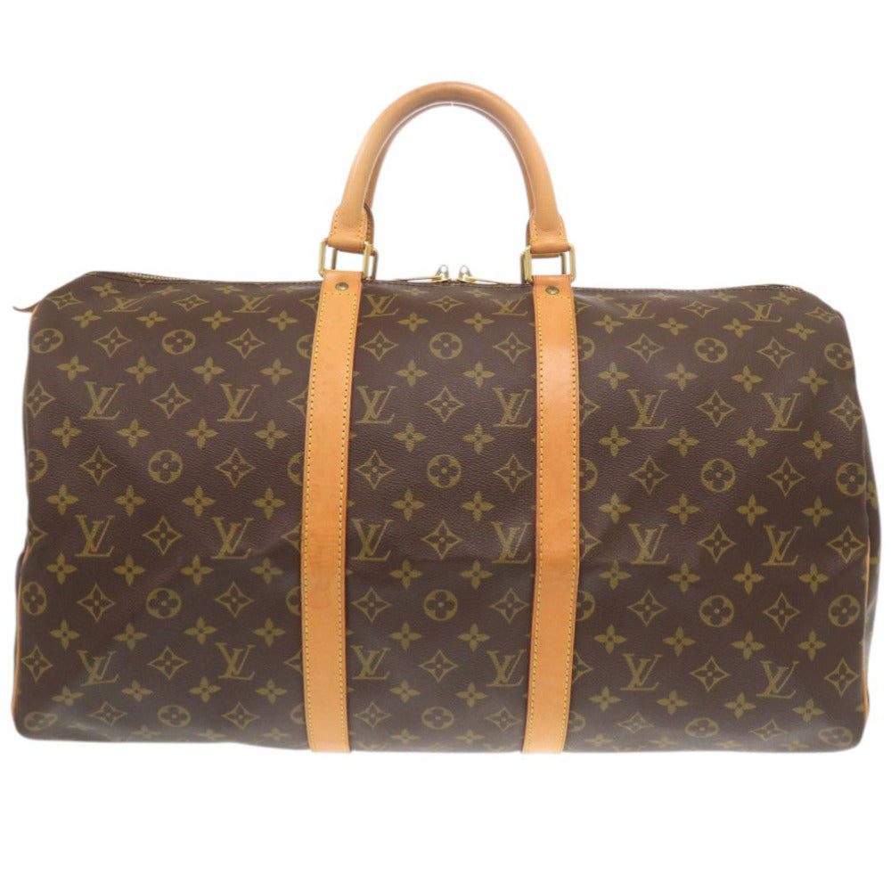 Louis Vuitton Boston Duffel M41426 Keepall 50 Monogram Canvas Brown Travel Bag 7G0740Sp5Nb
