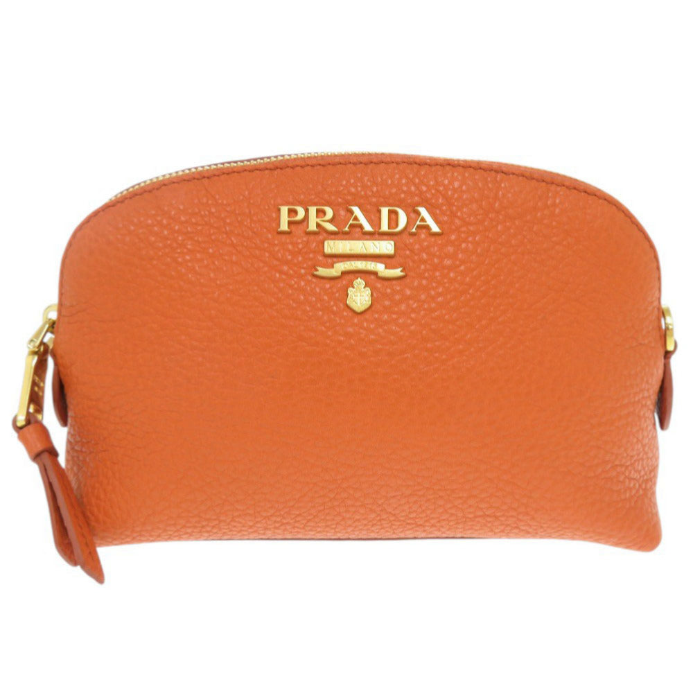 Pouch Orange Handbag Leather Travel Bag