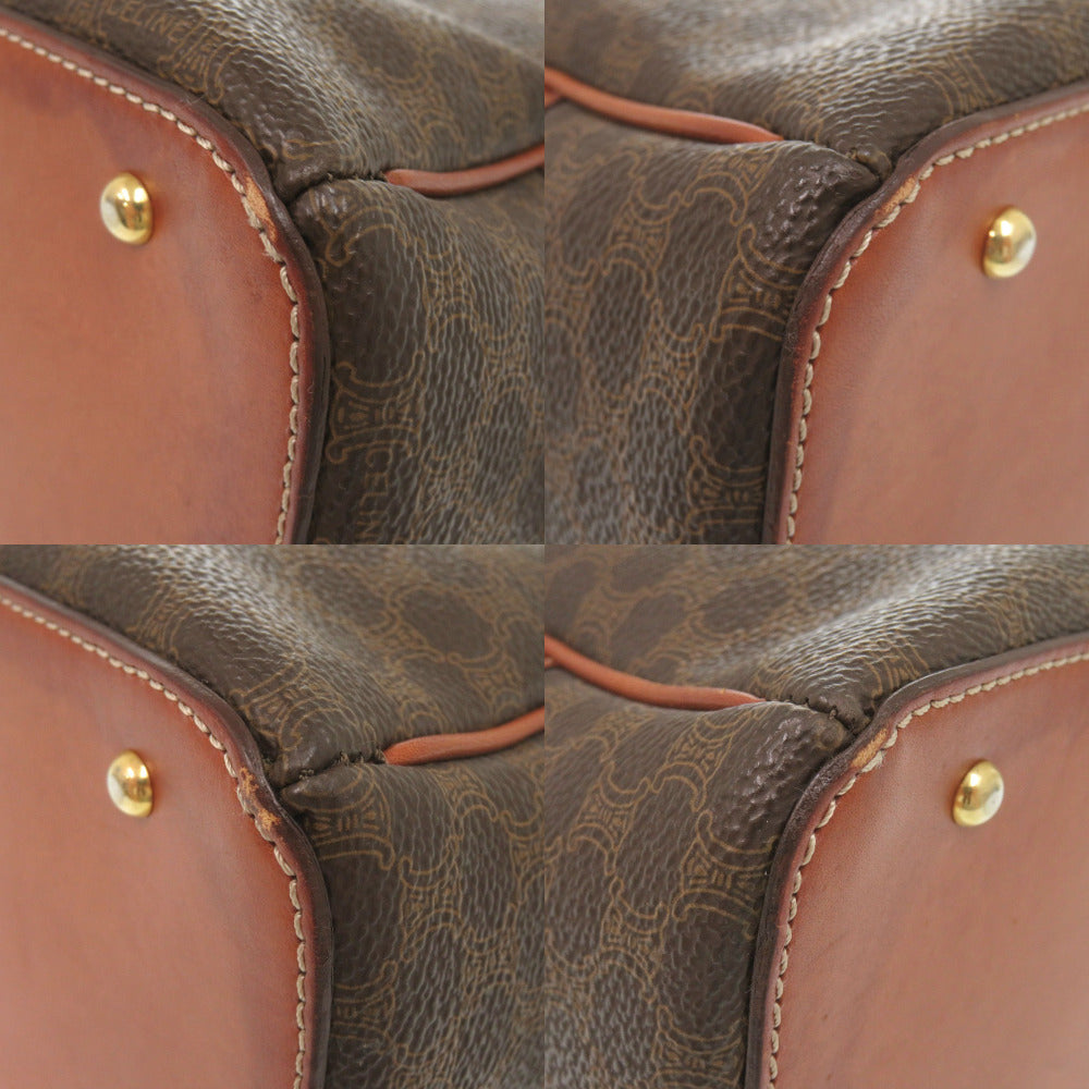 Pvc, Macadam Leather Brown Travel Bag