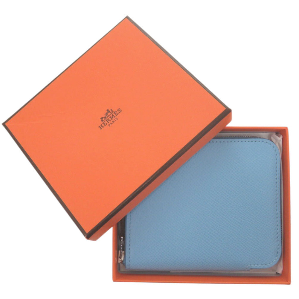 Coin Case Epsom, Silk Azap Silk In Blue Travel Bag