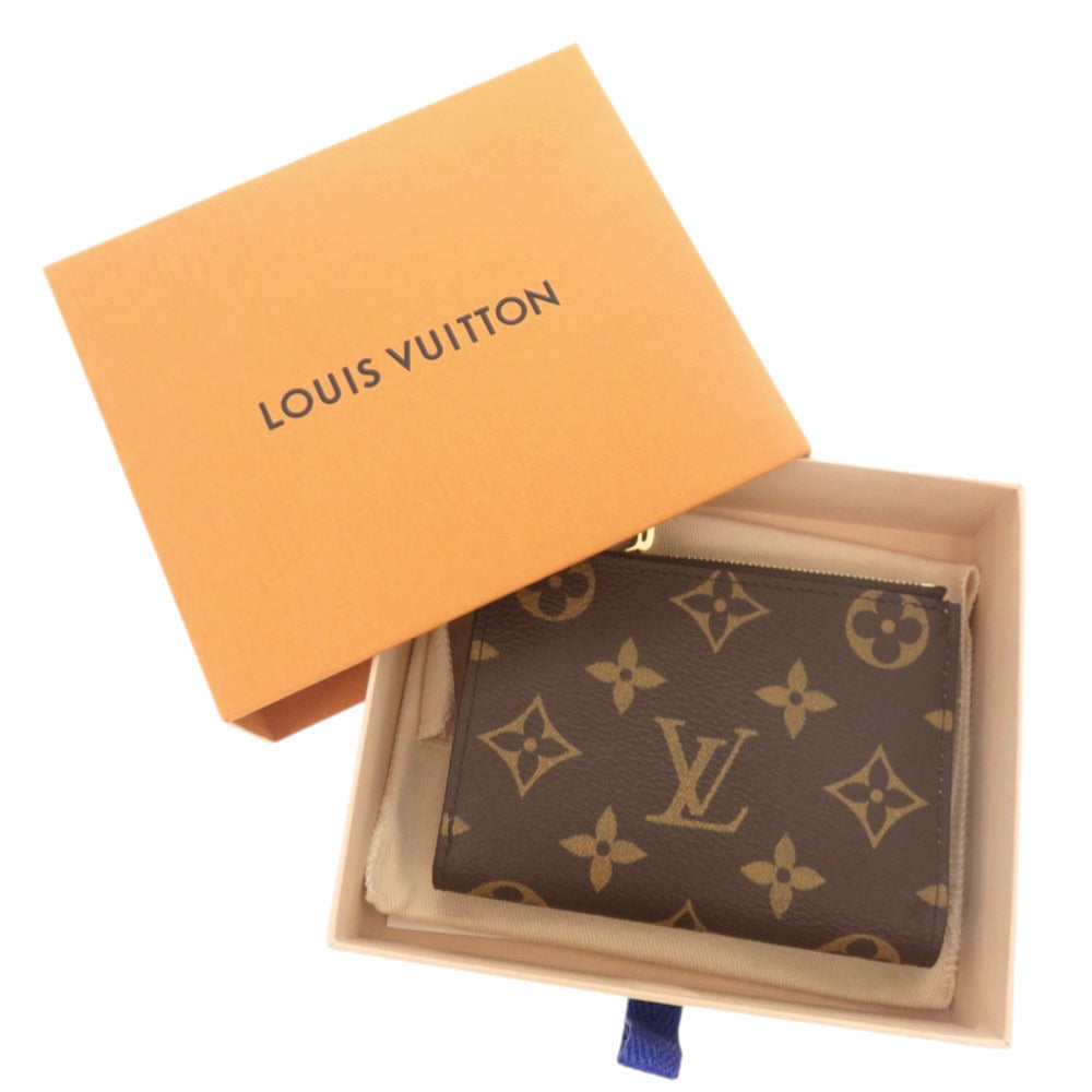 Louis Vuitton Bifold M82415 Portefeuille Lisa Monogram Canvas Brown Wallet Case