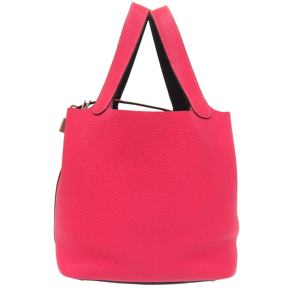 Taurillon Clemence Rose Extreme Picotin Lock Mm Travel Bag