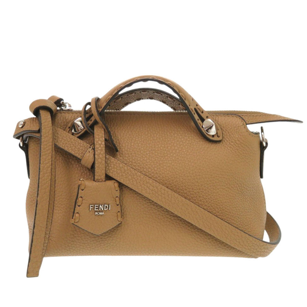 Fendi Handbag 8Bs098 By The Way Selleria Leather Brown Mini Travel Bag