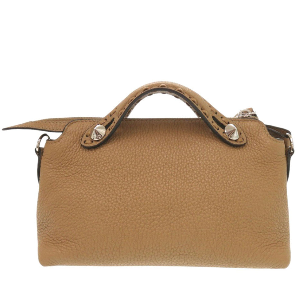 Fendi Handbag 8Bs098 By The Way Selleria Leather Brown Mini Travel Bag