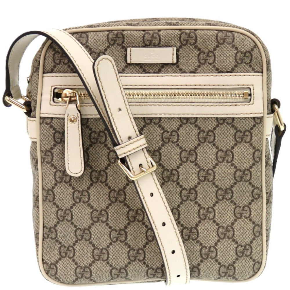 Gucci GG Supreme , PVC Canvas Brown Shoulder Bag