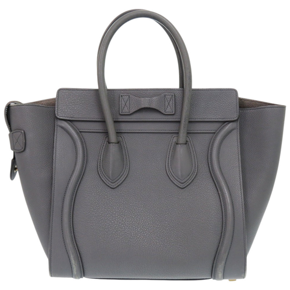 S Cu Gray Luggage Micro Shopper Leather Travel Bag