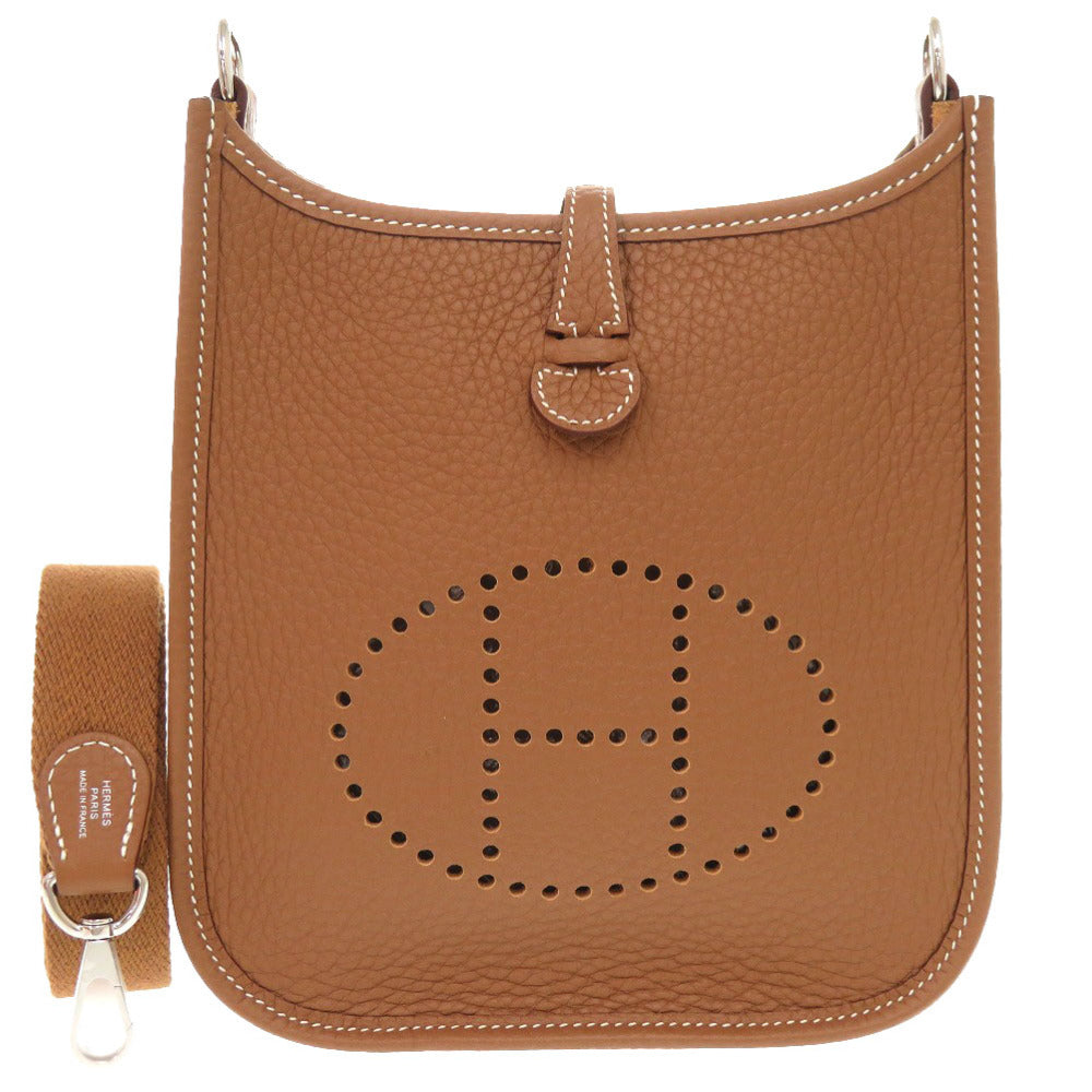 Hermes Shoulder Bag Taurillon Clemence Evelyn Tpm Amazone Gold