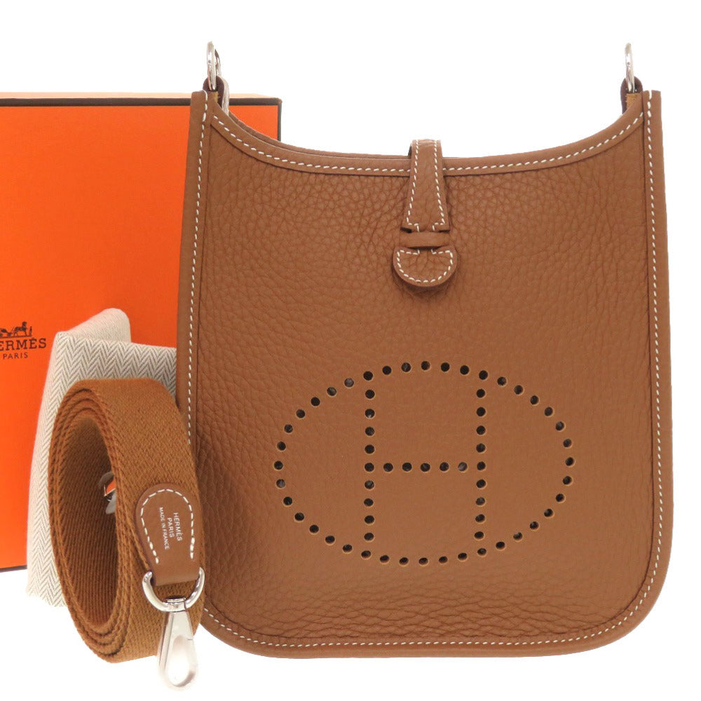 Shoulder Bag Taurillon Clemence Evelyn Tpm Amazone Gold