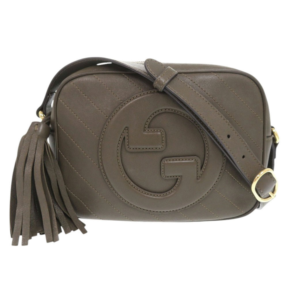 Gucci Blondy Leather Brown Shoulder Bag