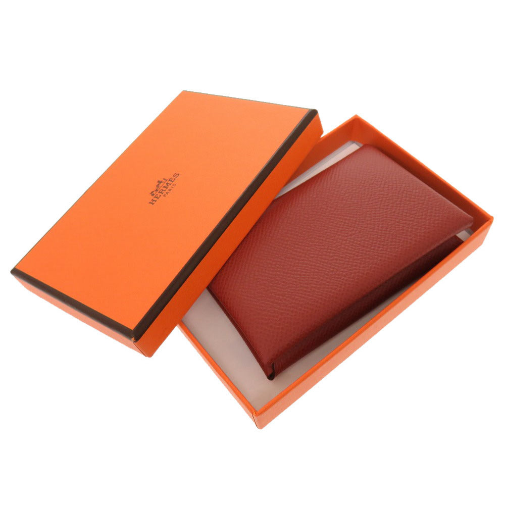 Card Case Epsom Brick Calvi Women Handbag Travel Bag