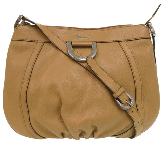 Gucci Camel Abbey Leather Shoulder Bag