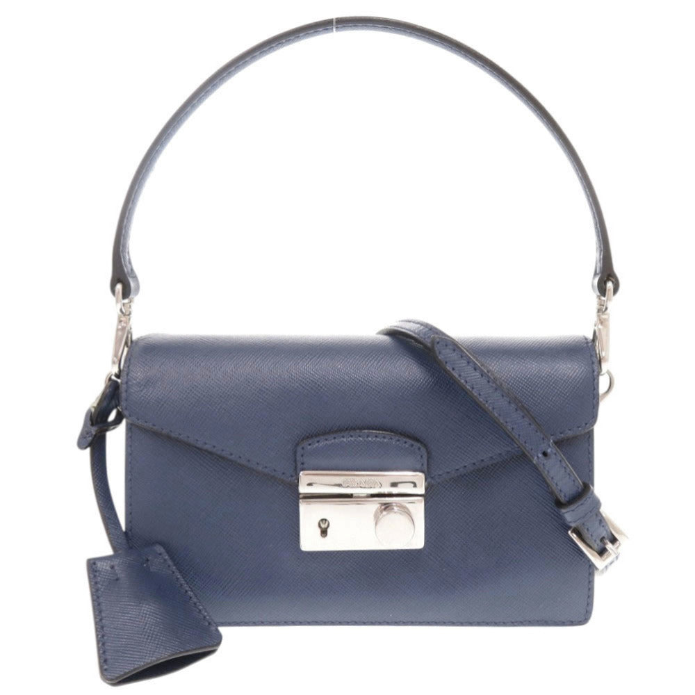 Handbag Leather Blue Travel Bag