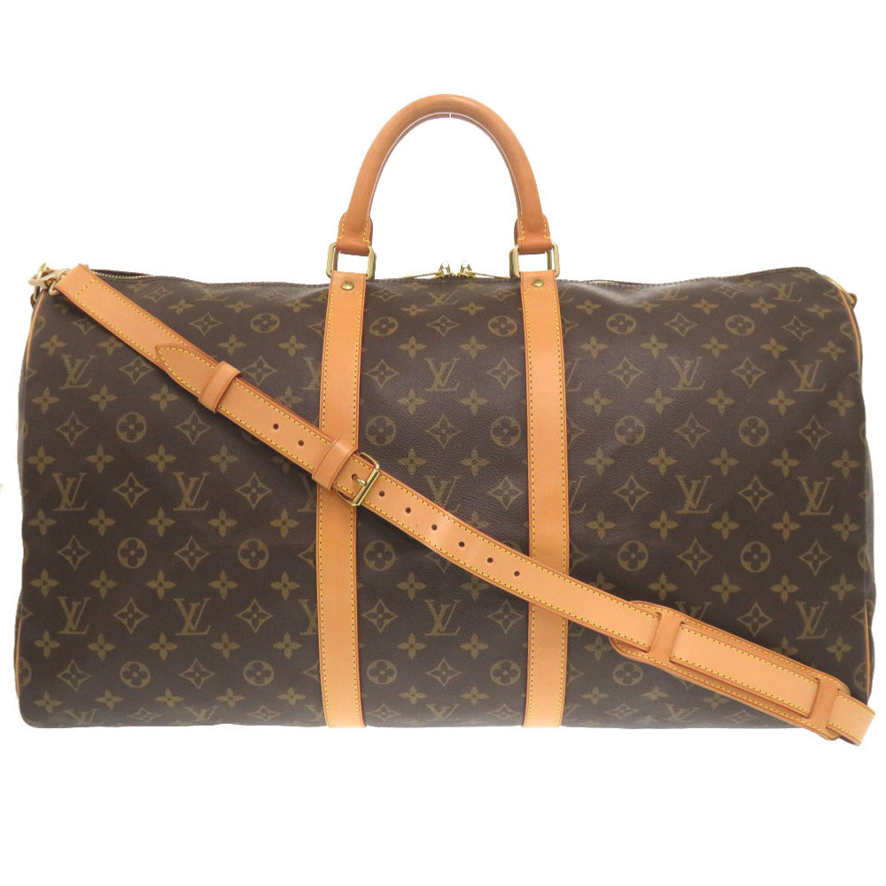 Louis Vuitton Boston Duffel M41414 Keepall bandouliere55 Monogram Canvas Brown Travel Bag 7X1242Ie6A15