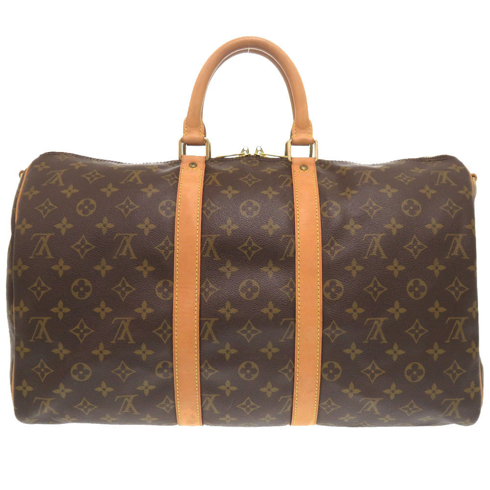 Louis Vuitton Boston Duffel M41418 Keepall bandouliere45 Monogram Canvas Brown Travel Bag 7X1261Bis5A15