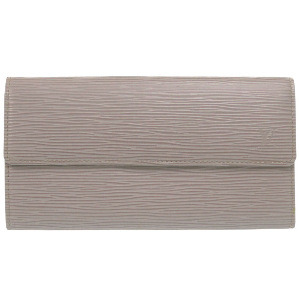 Louis Vuitton Long Purse M63592 Epi Leather Gray Wallet Case