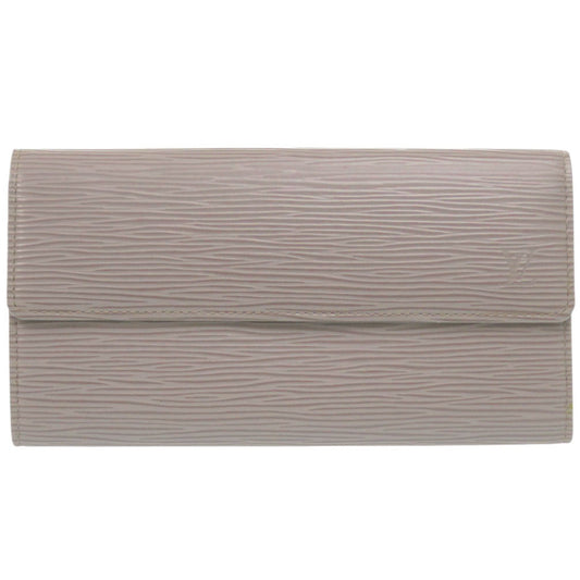 Louis Vuitton Long Purse M63592 Epi Leather Gray Wallet Case